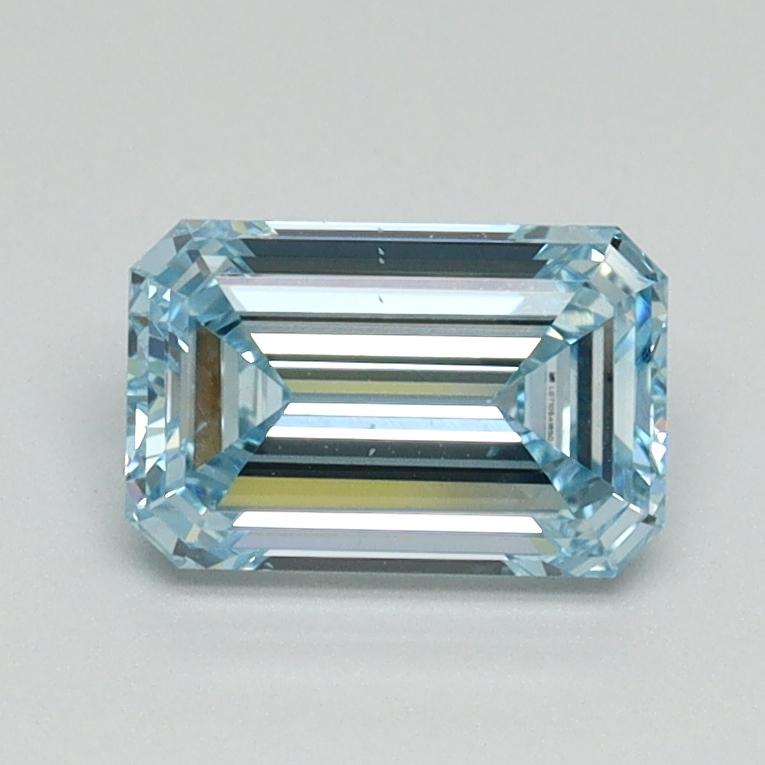 1.01 Ct. Fancy Intense Blue Emerald Lab Grown Diamond