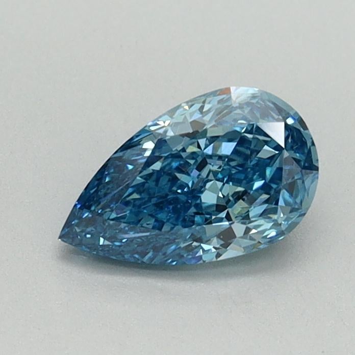 0.58 Ct. Fancy Vivid Malibu Blue Pear Lab Grown Diamond