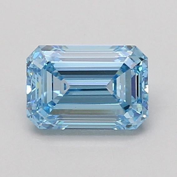 0.99 Ct. Fancy Vivid Blue Emerald Lab Grown Diamond
