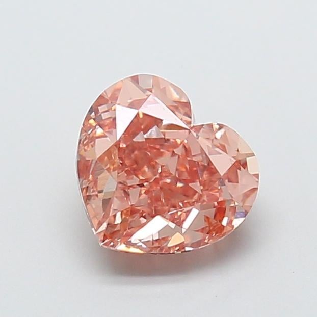 2.22 Ct. Fancy Intense Brownish Pink Heart Lab Grown Diamond