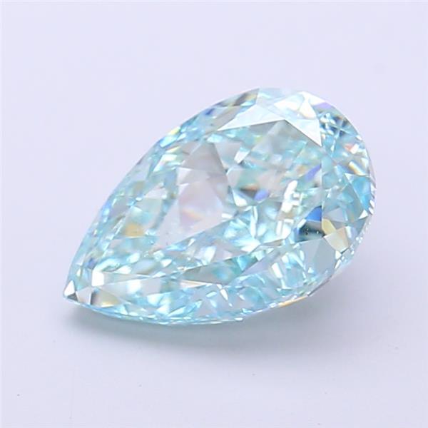 2.05 Ct. Fancy Vivid  Green Pear Lab Grown Diamond
