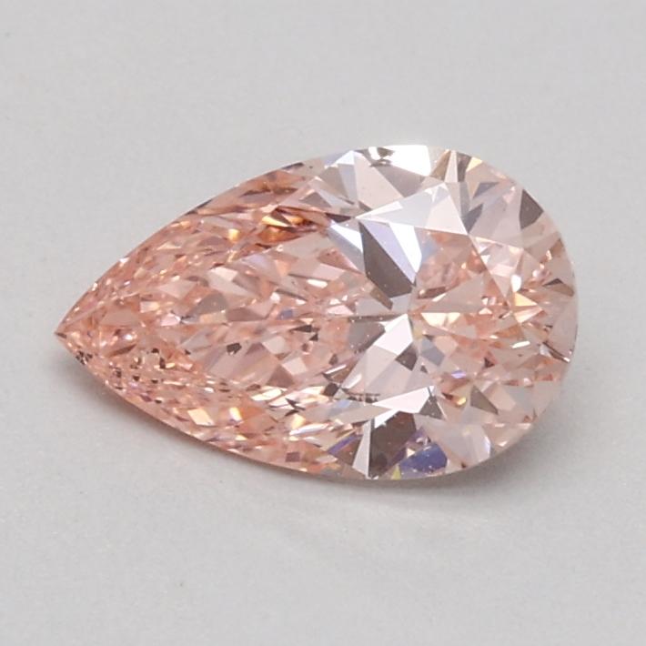 0.53 Ct. Fancy Intense Pink Pear Lab Grown Diamond