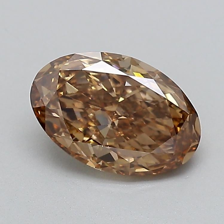 1.06 Ct. Light  Brown Oval Lab Grown Diamond