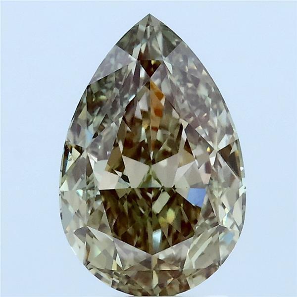 2.23 Ct. Fancy Intense Green Pear Lab Grown Diamond