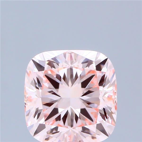 2.62 Ct. Fancy Intense Pink Cushion Lab Grown Diamond