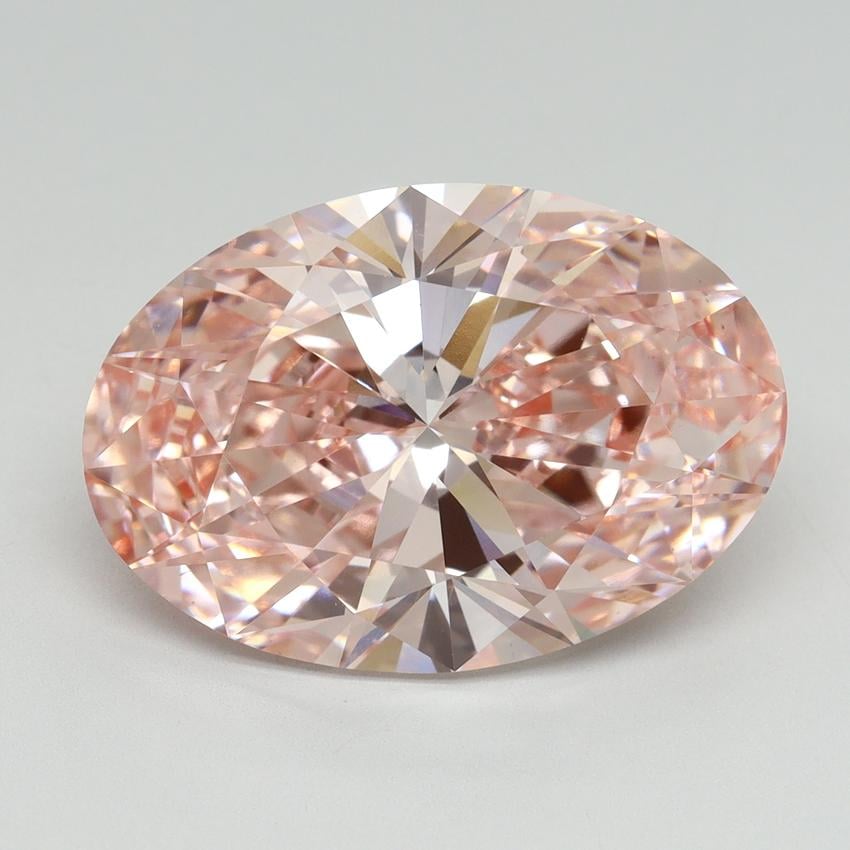 8.78 Ct. Fancy Vivid Pink Oval Lab Grown Diamond