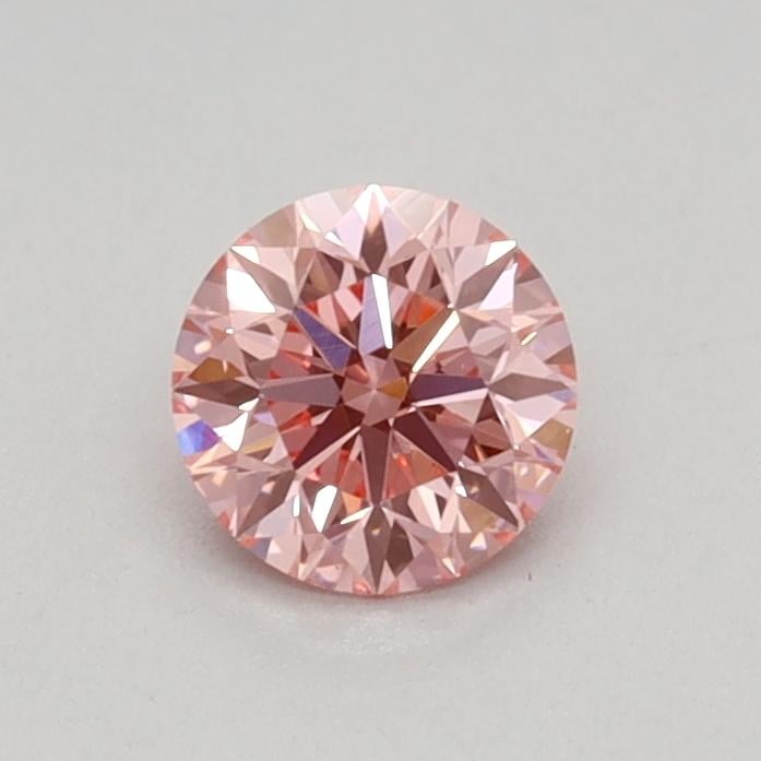 0.35 Ct. Fancy Vivid Pink Round Lab Grown Diamond