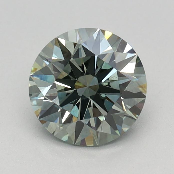 0.82 Ct. Fancy Intense Green Round Lab Grown Diamond