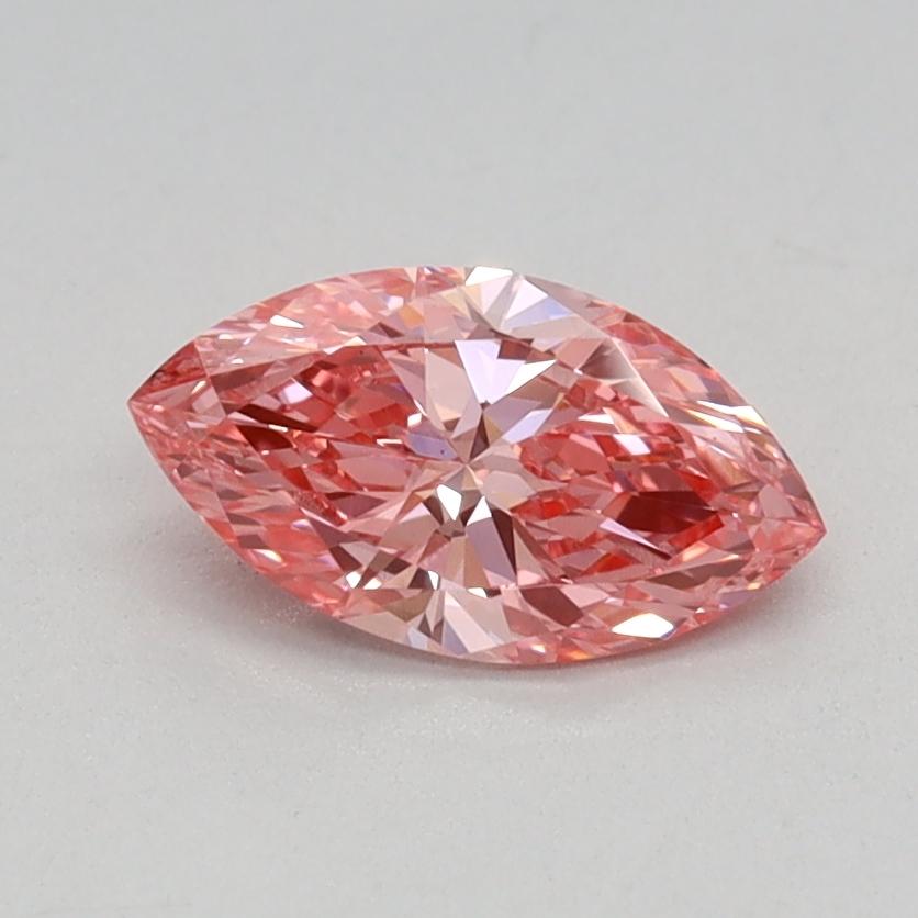 0.48 Ct. Fancy Vivid Pink Marquise Lab Grown Diamond