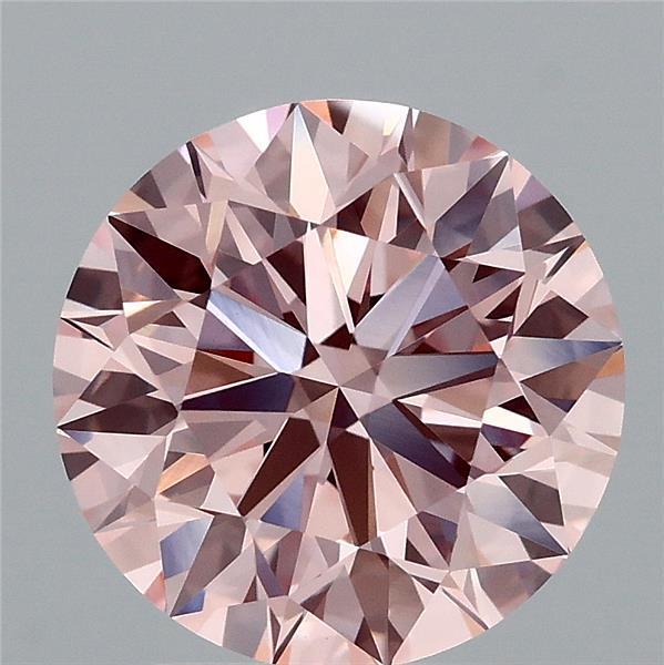 3.01 Ct. Fancy Intense Pink Round Lab Grown Diamond