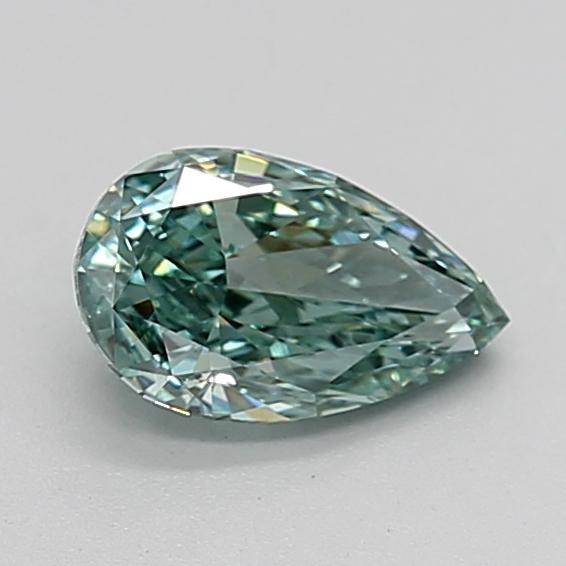 1.06 Ct. Fancy Vivid Green Pear Lab Grown Diamond