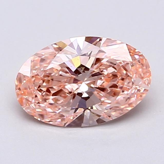 1.59 Ct. Fancy Vivid  Pink Oval Lab Grown Diamond