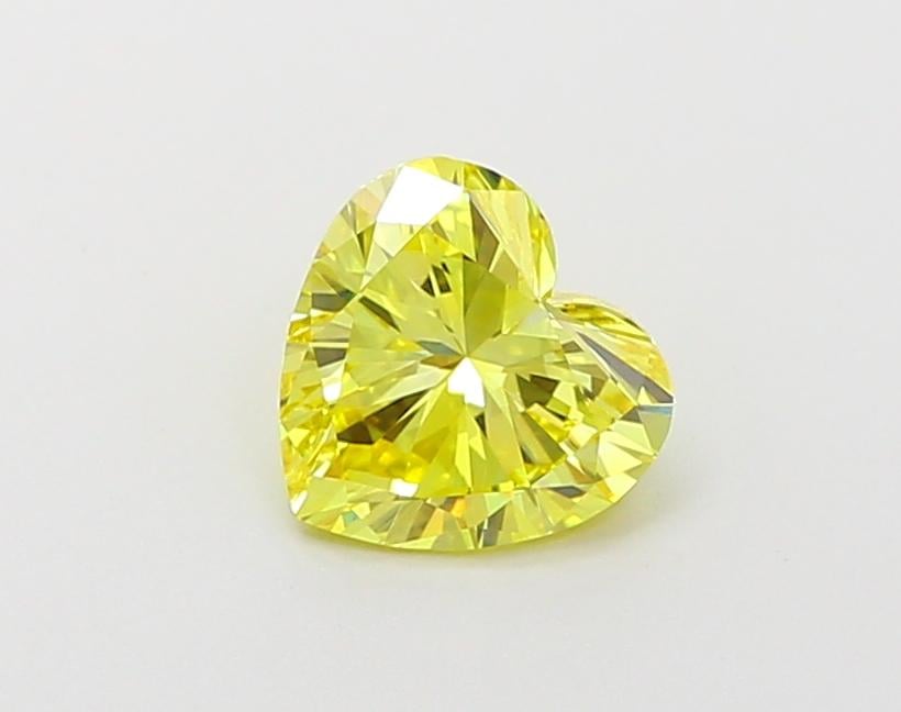 1.06 Ct. Fancy Vivid  Yellow Heart Lab Grown Diamond