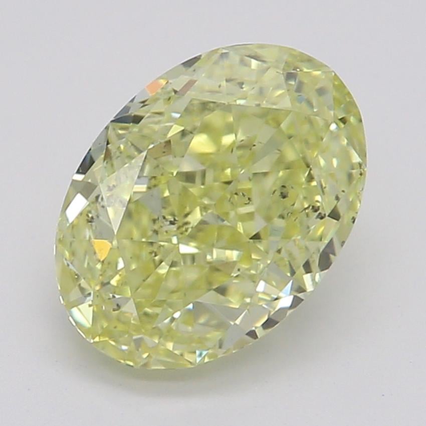 1.02 Ct. Fancy Intense Yellow Oval Diamond