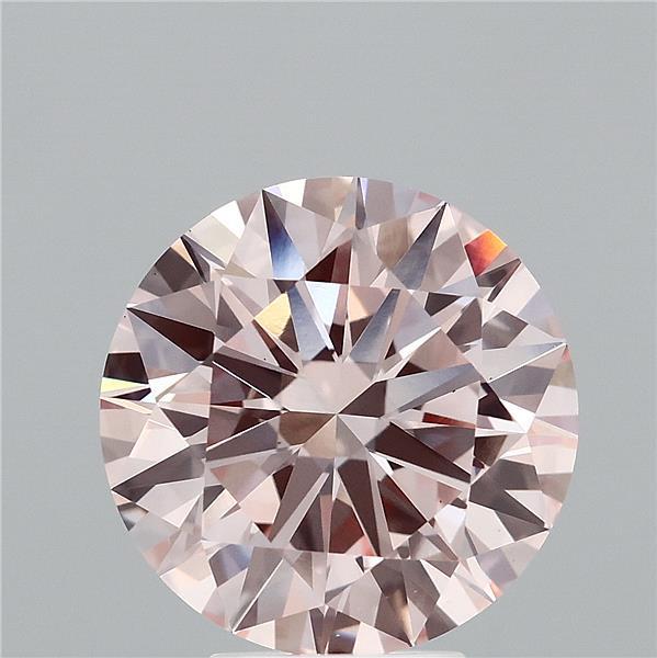 5.09 Ct. Fancy Pink Round Lab Grown Diamond