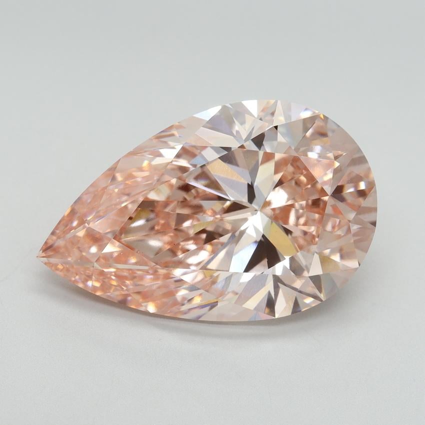11.28 Ct. Fancy Intense Pink Pear Lab Grown Diamond