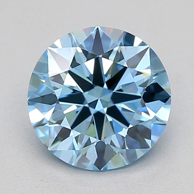 0.71 Ct. Fancy Vivid  Blue Round Lab Grown Diamond