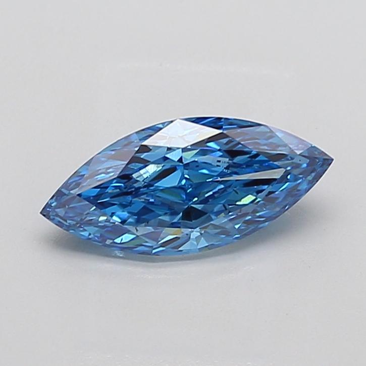 1.91 Ct. Fancy Vivid Blue Marquise Lab Grown Diamond