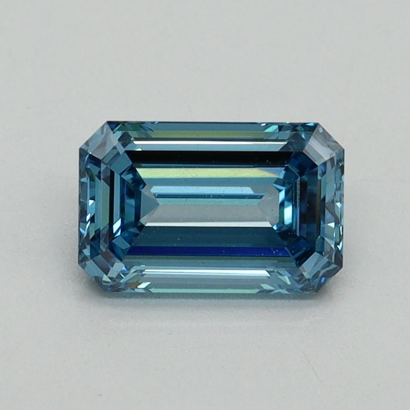 1.00 Ct. Fancy Vivid Blue Emerald Lab Grown Diamond