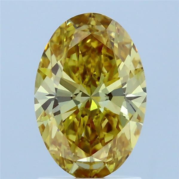 1.51 Ct. Fancy Intense  Yellow Oval Lab Grown Diamond