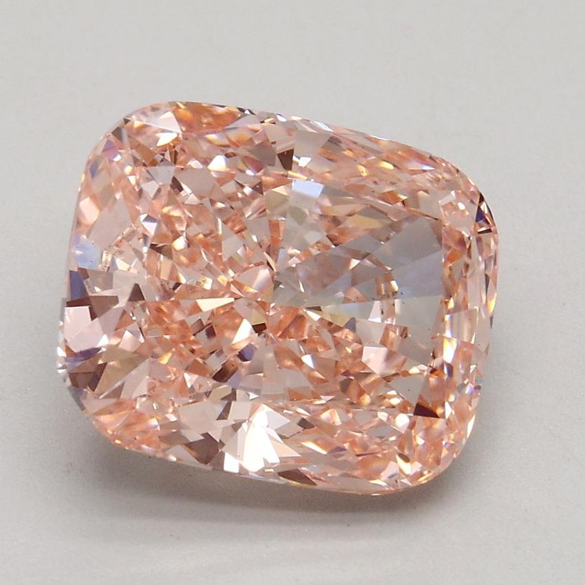 2.70 Ct. Fancy Intense Pink Cushion Lab Grown Diamond