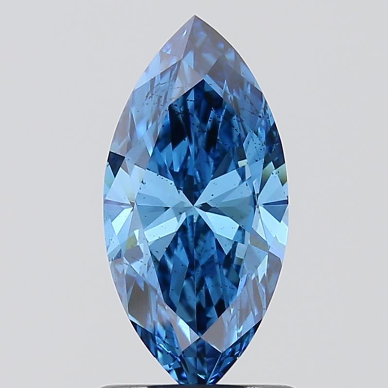 1.02 Ct. Fancy Vivid  Blue Marquise Lab Grown Diamond