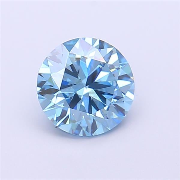1.09 Ct. Fancy Vivid Blue Round Lab Grown Diamond