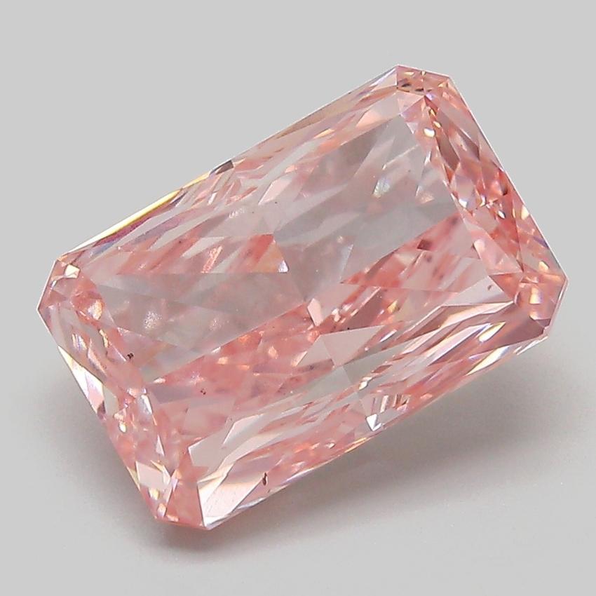 5.00 Ct. Fancy Vivid  Pink Radiant Lab Grown Diamond