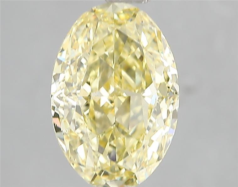 3.03 Ct. Fancy Vivid Yellow Oval Lab Grown Diamond
