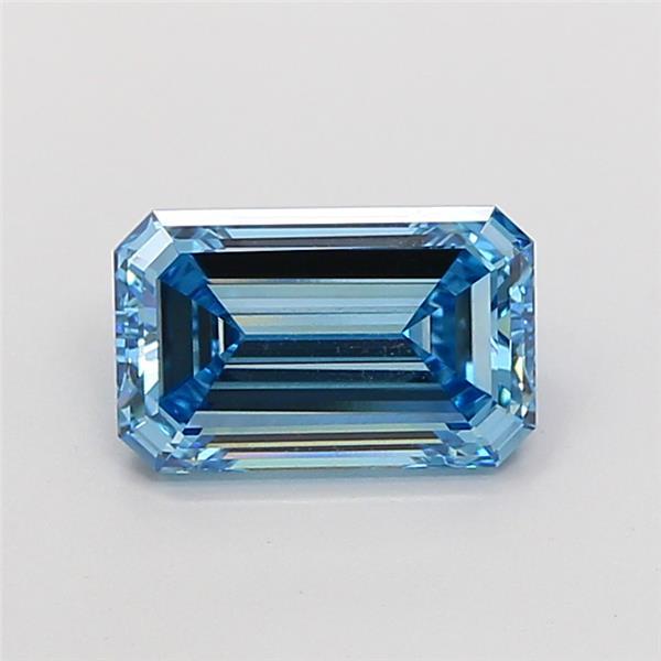 2.06 Ct. Fancy Vivid Blue Emerald Lab Grown Diamond