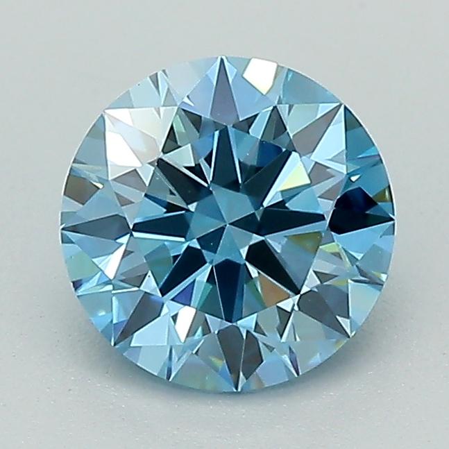 1.12 Ct. Fancy Intense Blue Round Lab Grown Diamond