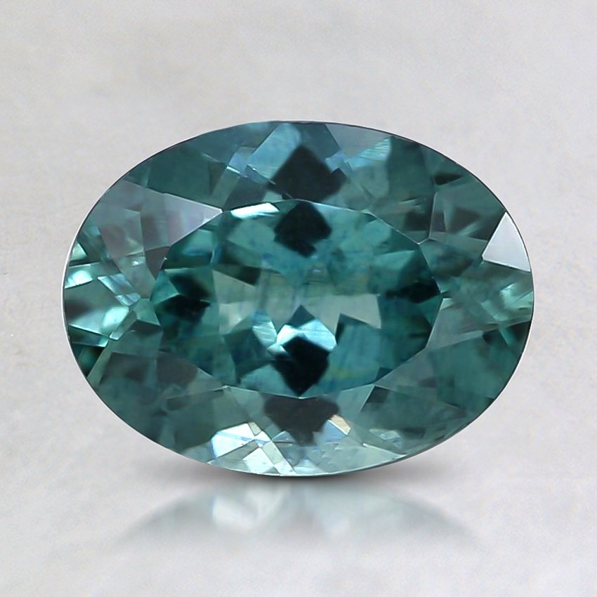 8.1x6.1mm Premium Teal Oval Sapphire