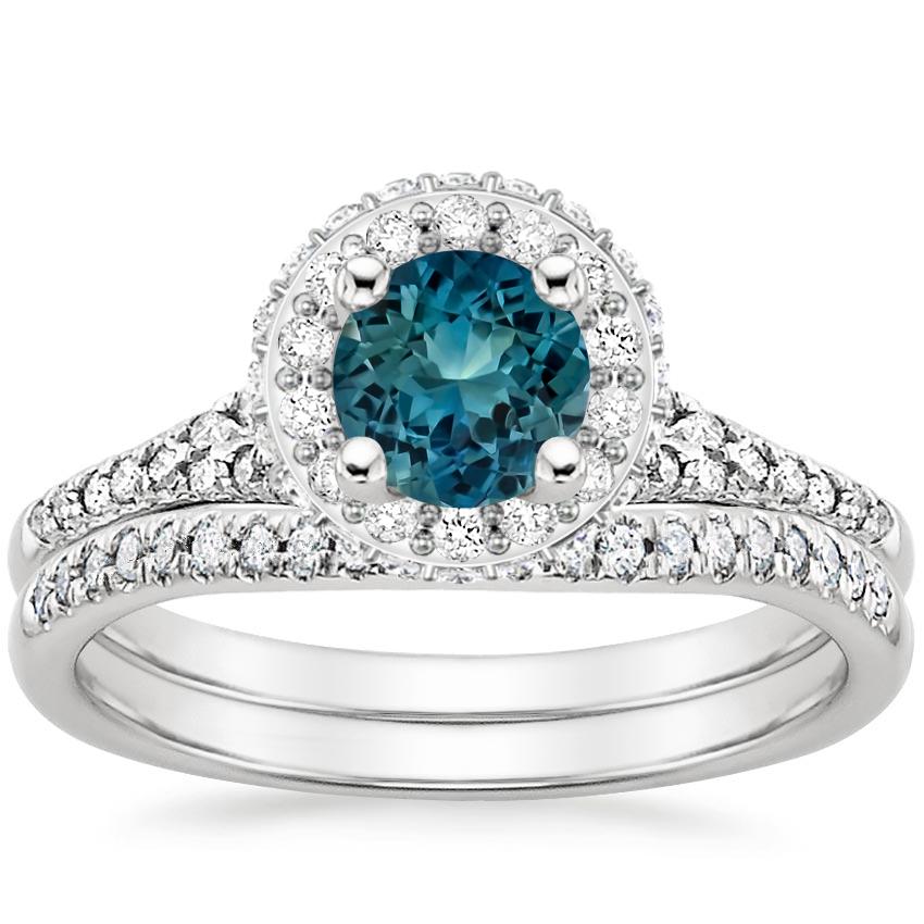 Sapphire Circa Diamond Bridal Set (2/3 ct. tw.) in Platinum