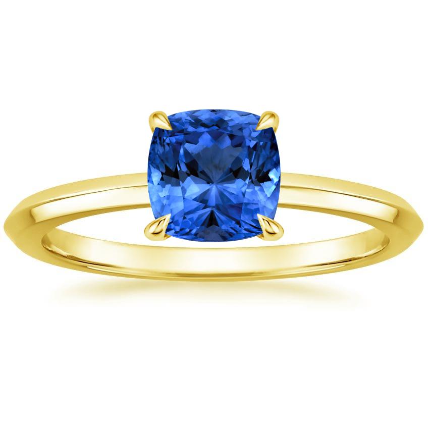 Sapphire Hazel Ring in 18K Yellow Gold