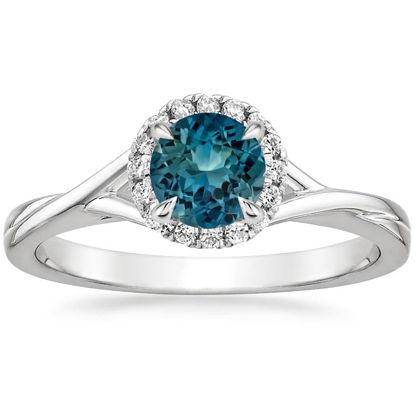 Sapphire Serendipity Diamond Ring in 18K White Gold