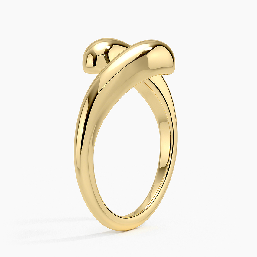 Silhouette Bypass Ring in 14K Yellow Gold | Brilliant Earth