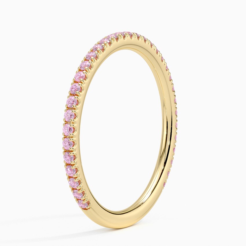 14K Yellow Gold Luxe Ballad Pink Sapphire Ring
