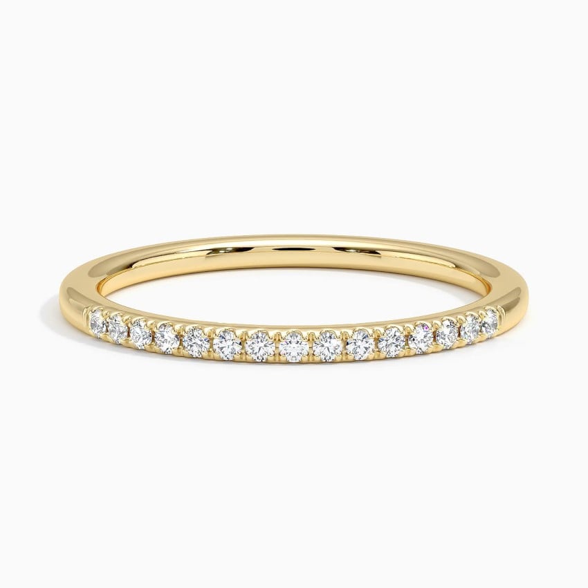18K Yellow Gold Ballad One-Quarter Coverage Diamond Ring (1/10 ct. tw.)