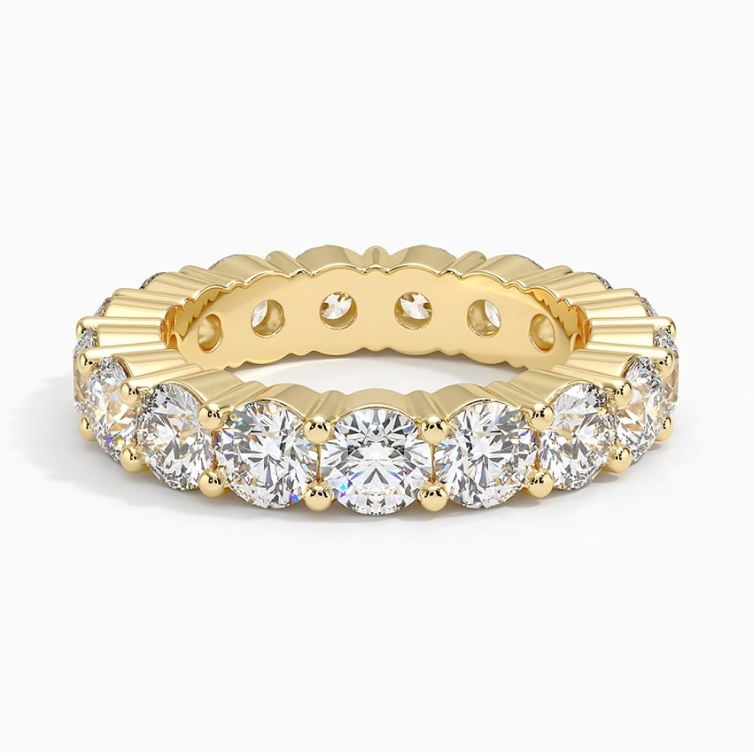 18K Yellow Gold Eternity Lab Diamond Ring (4 ct. tw.)