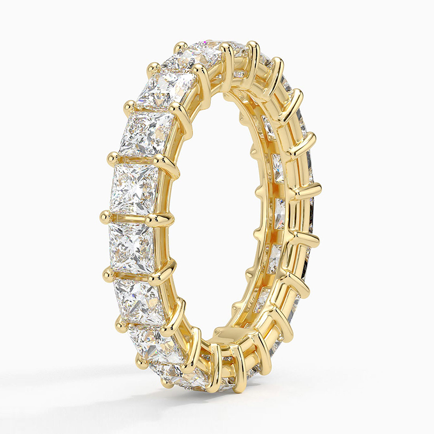 Princess Eternity Diamond Ring (4 ct. tw.) in 18K Yellow Gold