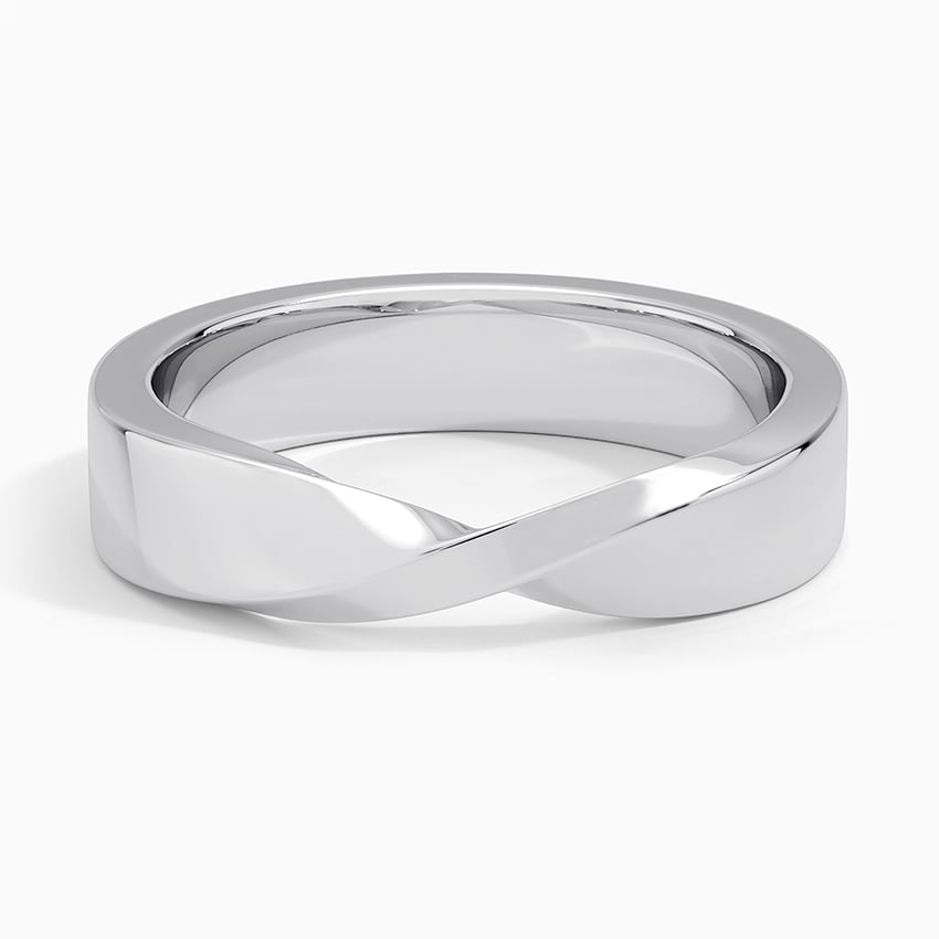 Platinum Mobius Wedding Band