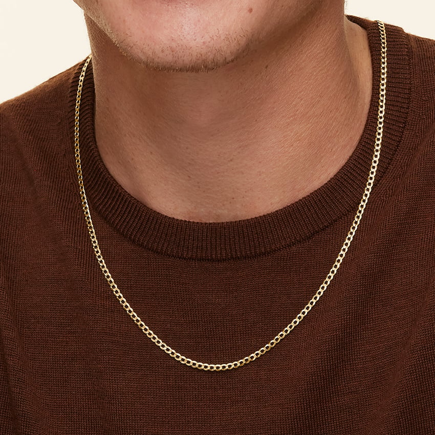24 gold necklace 24k Solid Gold necklace Diamond Bar And Links Chain 37.5  main image 4