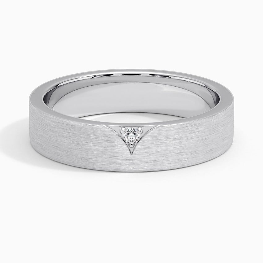 Diamond Cut Center Mens Wedding Band – Firstpeoplesjewelers.com