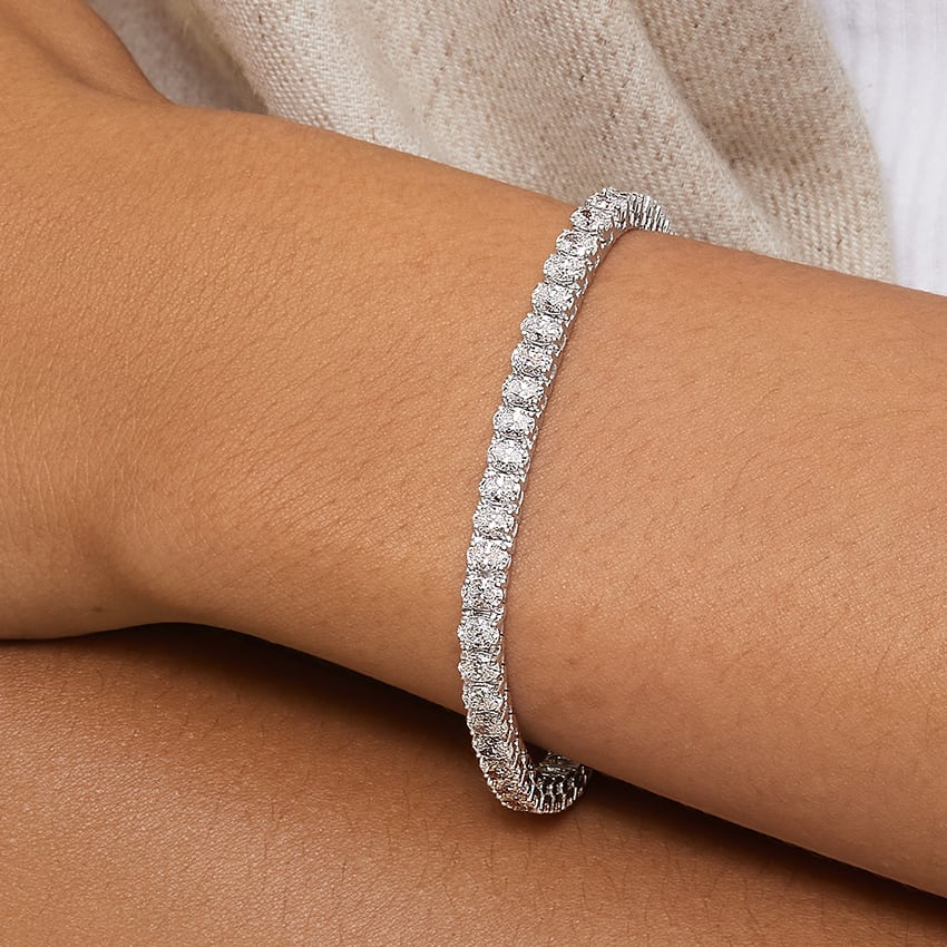 Oval Diamond Tennis Bracelet (8 ct. tw.) in 14K White Gold
