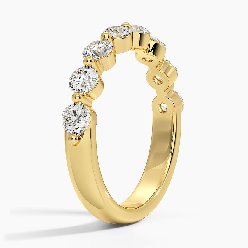 18K Yellow Gold Bordeaux Shared Prong Diamond Ring (7/8 ct. tw.)
