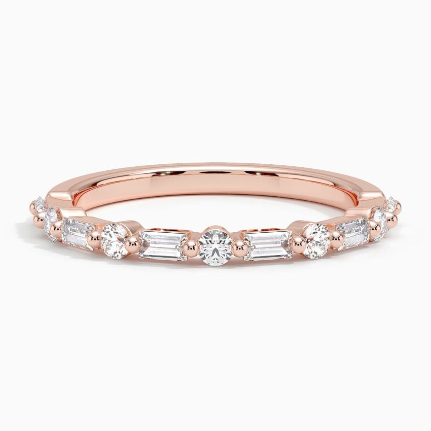 Alternating Round and Baguette Diamond Ring | Harper | Brilliant Earth