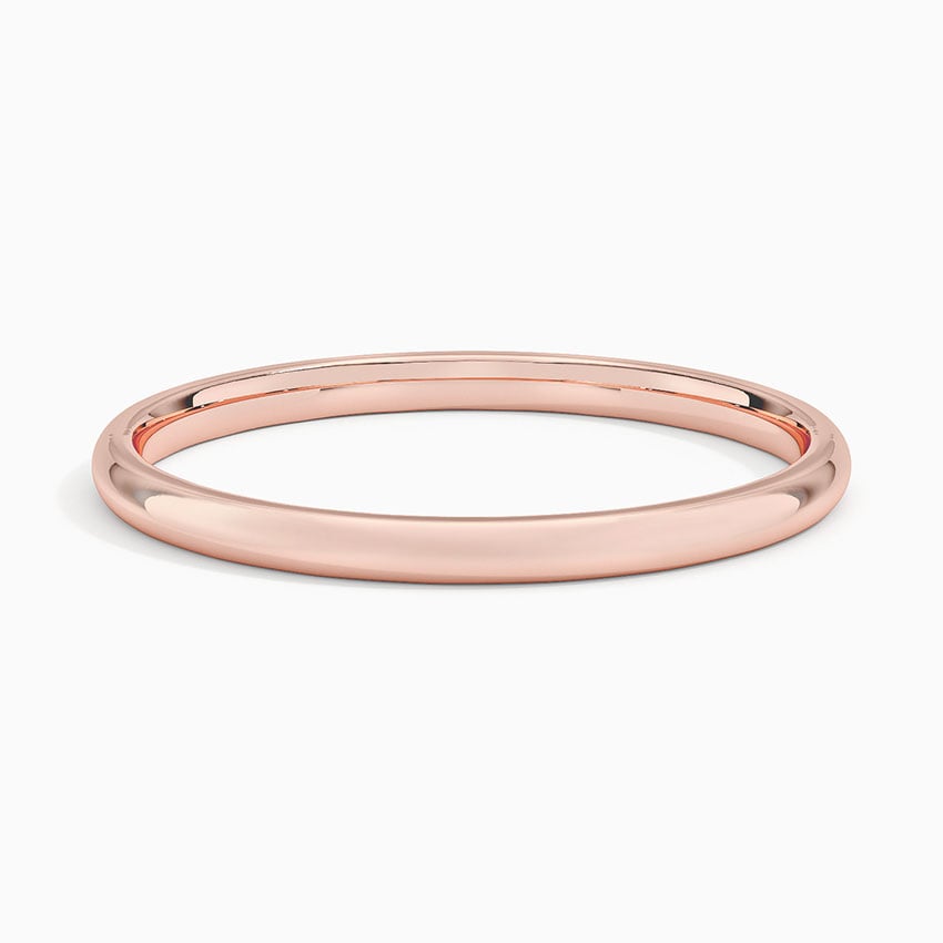 14K Rose Gold 1.5mm Slim Profile Wedding Ring