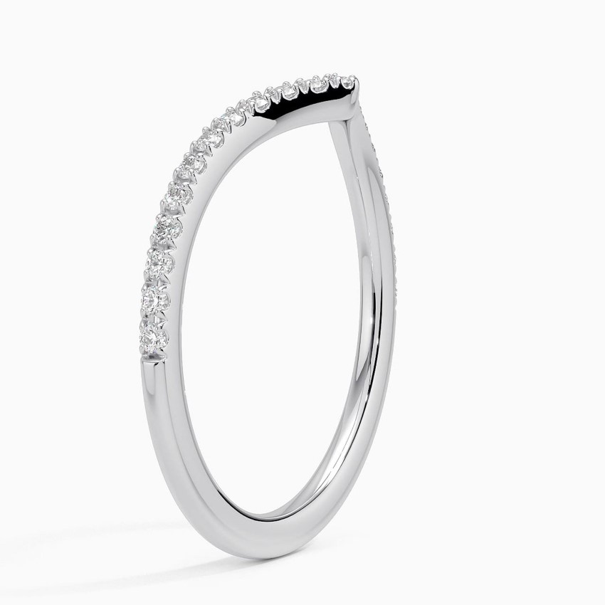 Flair Diamond Ring (1/6 ct. tw.) in 18K White Gold