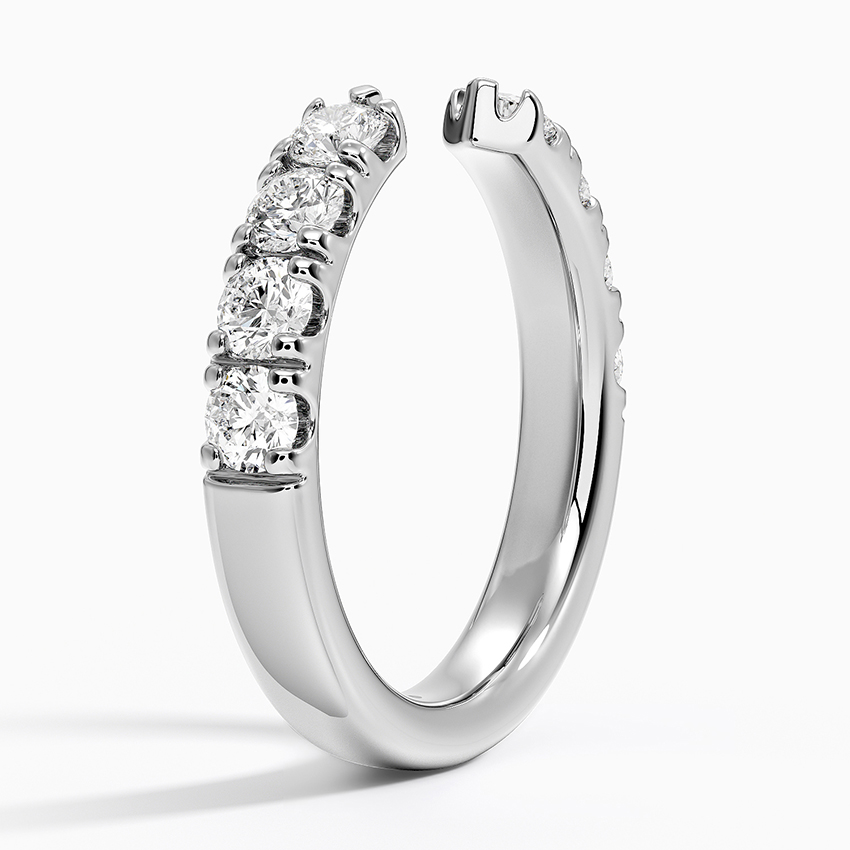 18K White Gold Lyric Diamond Open Ring (3/4 ct. tw.)