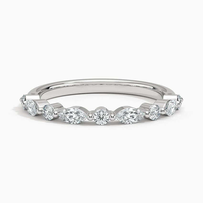Versailles Half-Coverage Lab Diamond Ring (3/8 ct. tw.) in Platinum